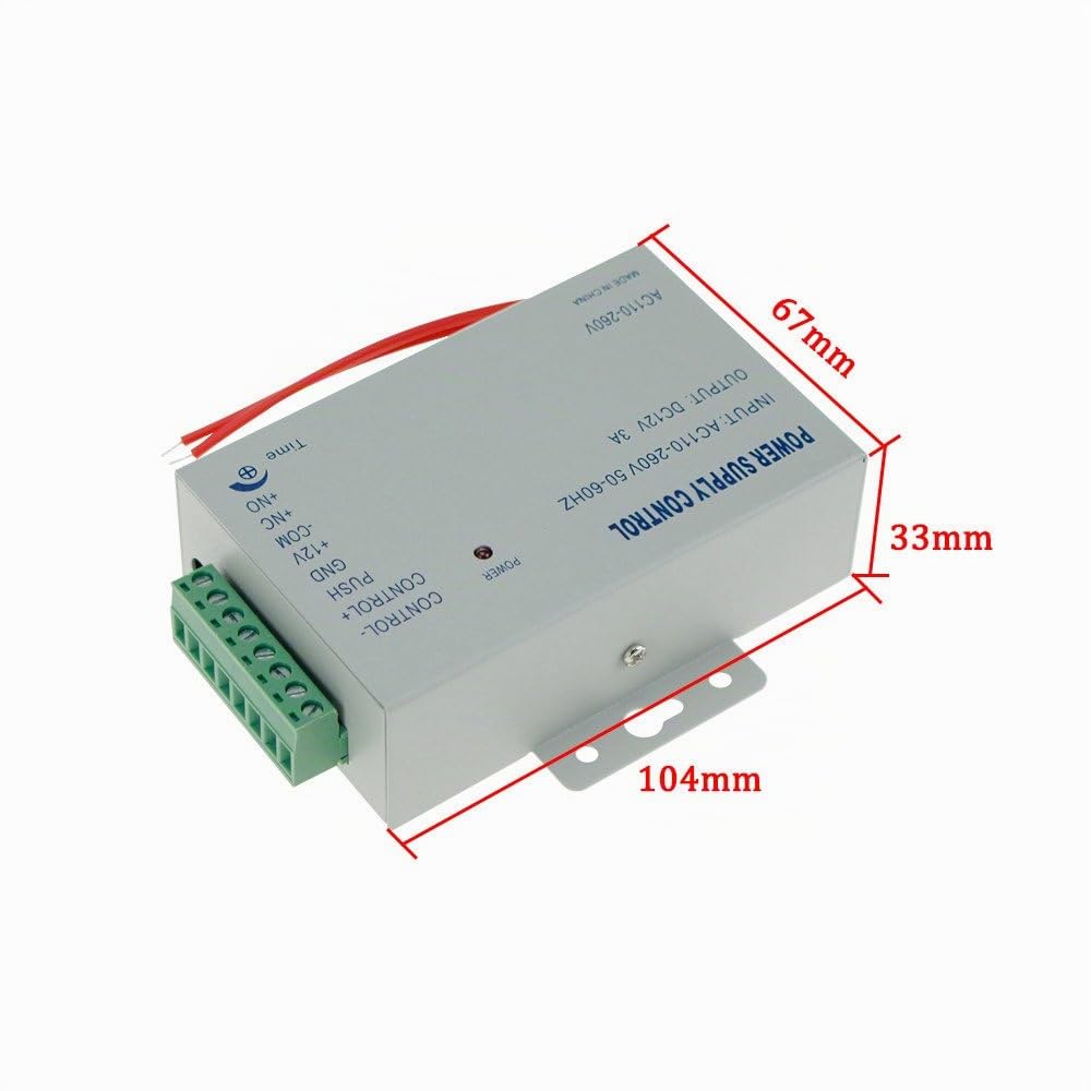 AC 110-240V à DC12v 3A 36w Alimentation pour Système de Contrôle d'accès à la Porte Alimentation