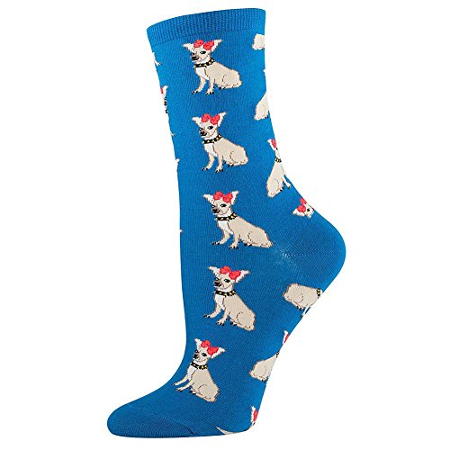 Socksmith Ladies Chihuahua Sock, Ocean Blue