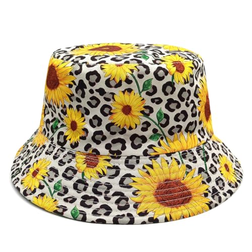 Image of Quanhaigou Bucket Hat for Men Women,Packable Reversible Printed Sun Hats,Fisherman Outdoor Summer Travel Hiking Beach Caps