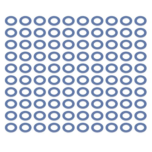 Image of 100Pcs Oil Drain Plug Gaskets Fits for 4Runner Avalon Camry Land Cruiser Highlander Prius GX460 GX470, Crush Washer Seals Replaces OE 9043012031