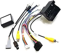 16 PIN Power Harness Adapter For Car Radio Audio, Car Audio Cable Adapter Male to Female, With Canbus Box Suitable For Various Models Including For 3008 And For C3, ISO Wire Lead Loom Radio Connector