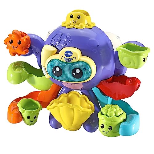 VTech-Baby Pulpo bebé, Juega en el baño, Juguete de Agua para bebés +3 Meses, versión española