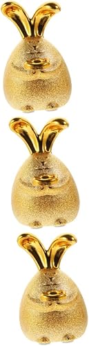 Miniatura 1 de NOLITOY 3pcs Rabbit Piggy Bank Feng Shui Rabbit Banks for Kids Bunny Figure Model Kids Piggy Bank for Girls Decorative Elephant Piggy Bank Chinese