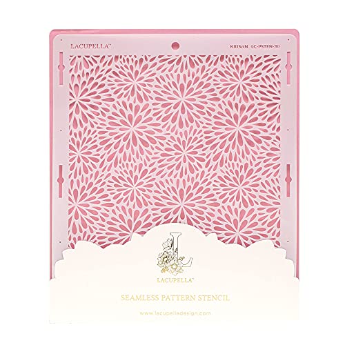 Lacupella Cake Decorating Stencil for Tall Buttercream Cake, Royal Icing, Ganache, Paint, Airbrush (KRISAN)