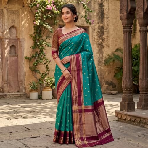Alna Apparels banarasi silk saree in soft silk – image 4