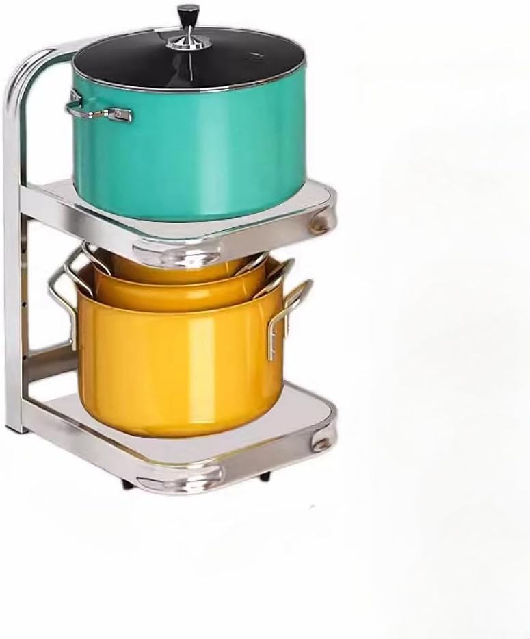 フライパンスタンド フライパン 収納 シンク下 収納 縦 2/3/4段 縦置 鍋収納 高さ調節可能 耐荷重40kg 簡単組立 省スペ