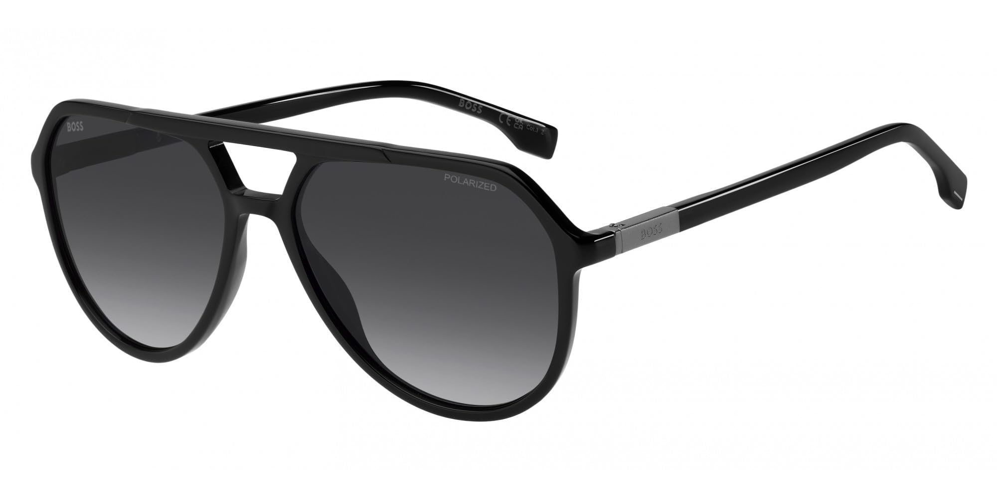 Boss Occhiali da Sole 1831/S BLACK/GREY SHADED POLARIZED 58/16/145 uomo