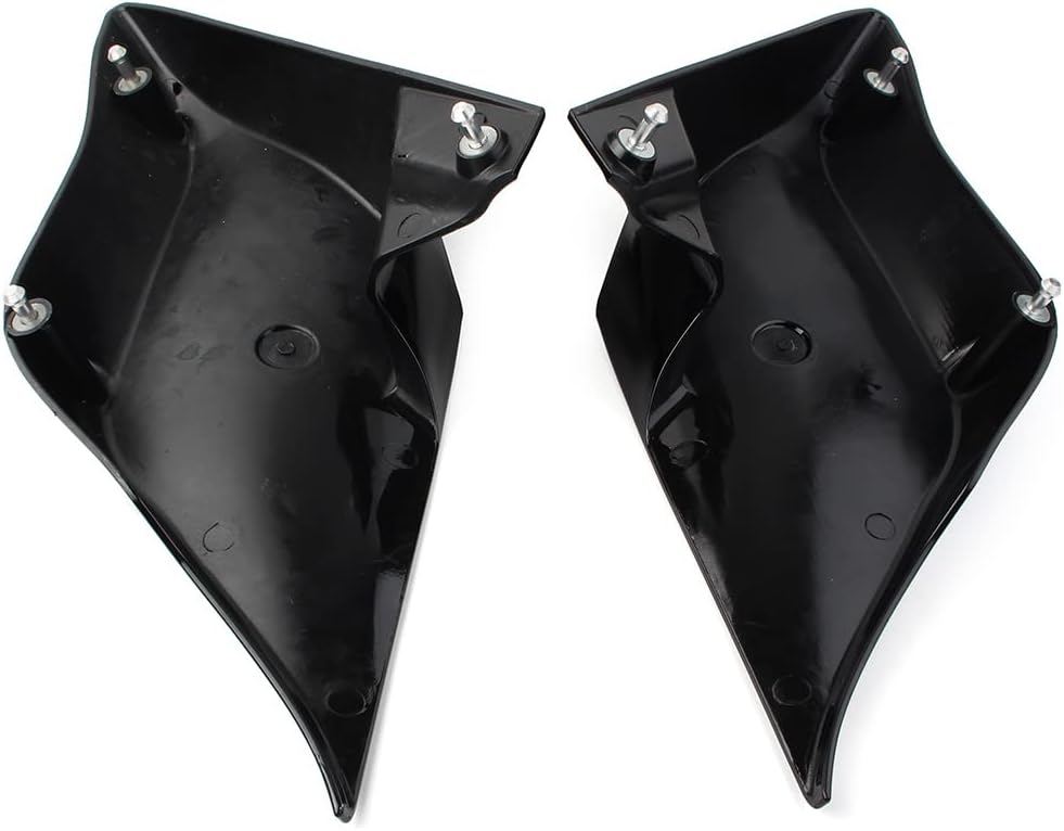 LIRU Vivid Black ABS Side Plastic Panels Stretched Extended Side Covers Panels for Harley for Road King FLHR CVO Road Glide Custom FLTRXSE Electra Glide Road Glide