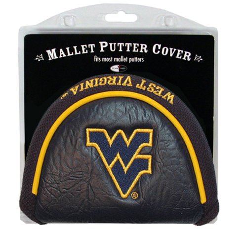 Team Golf NCAA West Virginia Mountaineers Golf Mallet Putter Cover Golf Club Mallet Putter Headcover, Fits Most Mallet Putters, Scotty Cameron, Daddy Long Legs, Taylormade, Odyssey, Titleist, Ping, Callaway