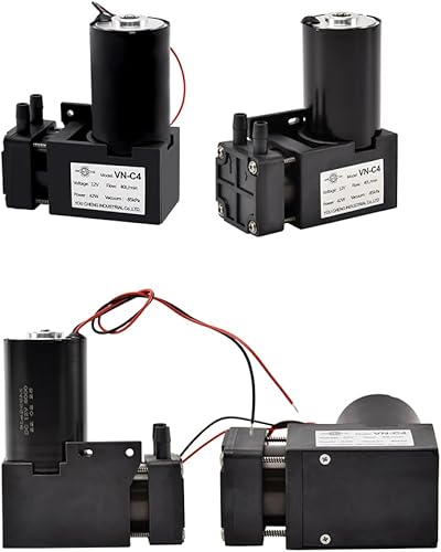 Miniatura 3 de VUYOMUA Bomba de aire de 1224V 10W -80KPa 15LMin Mini DC Bomba de vacío de diafragma silencioso sin aceite succión de vacío eléctrica (UV-U3-12V)