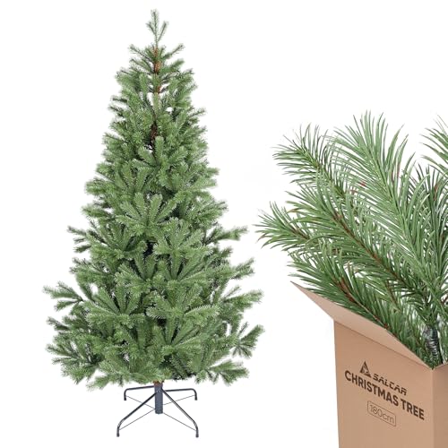 SALCAR Árbol de Navidad Artificial de 180 cm de 90% PE Moldeado p...