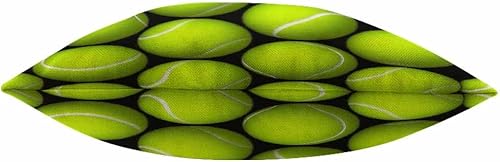 Miniatura 5 de Mugod Funda de almohada decorativa de pelota de tenis, bolas redondas paralelas, amarillas, verdes, negras, blancas, de algodón, fundas de almohada