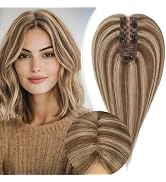 Rich Choices Hair Toppers for Women Real Human Hair 100% Human Remy Toppers for Women with Thinni...