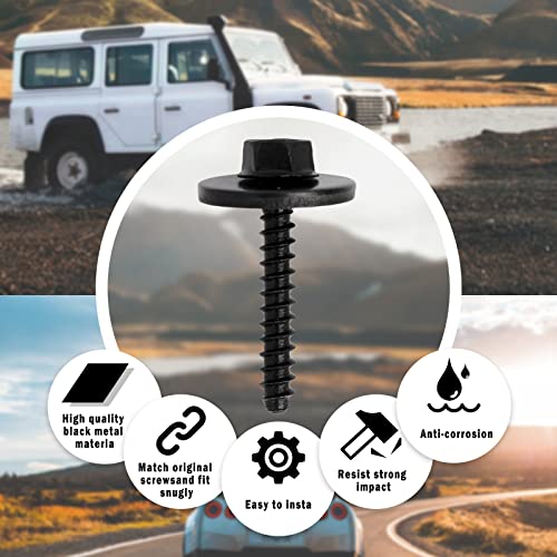 Gistilli 10Pcs Fender Bumper Cover Wheelhouse Cd Console Bolt Screw Compatible With Gm Chevrolet Camaro Cruze Colorado Malibu Equinox Silverado Cadillac Buick 11570498 #TOP3
