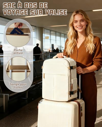 Sac de voyage cabine 40x30x20 cm bicolore avec compartiment chaussures - 6