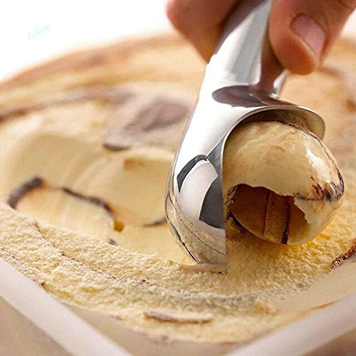 Aomgd 3 Pcs Ice Cream Scoop Nonstick Ice Cream Scooper One-Piece Aluminum Design #TOP1