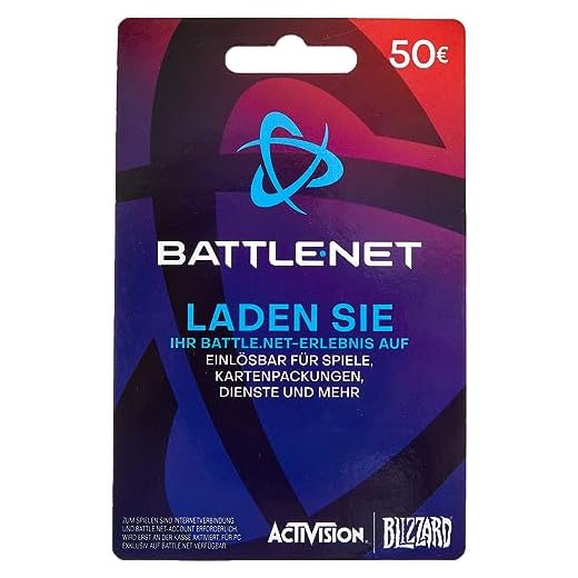 Blizzard-Geschenkkarte 50€ - für Deutschland - Gutschein per Post