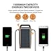 Solar Charger RAVPower 15000mAh Outdoor Portable Charger Solar Power Bank Dual USB External Battery Pack Power Pack with Flashlight (IPX4 Splashproof, Dustproof, Solar Panel Charging, DC5V/2A Input)