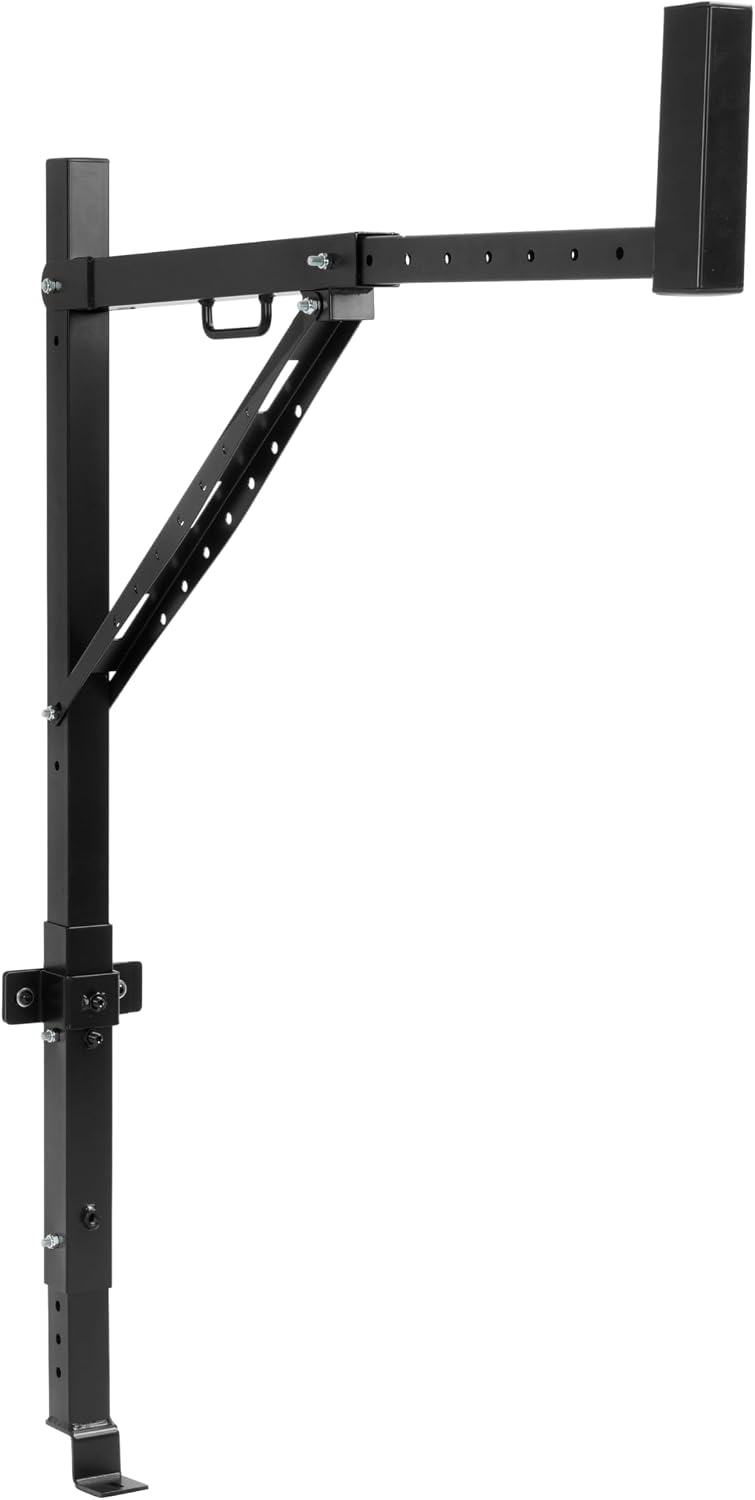250lbs Truck Ladder Rack,Extendable Truck Rack 19"-34" W 38.6"-43.6" H, Steel Ladder Rack for Truck Kayak, Surfboard, Lumber, Ladder