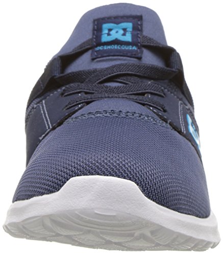 DC Unisex-Child Heathrow Skate Shoe, Blue/Blue/Blue, 2 M US Little Kid2