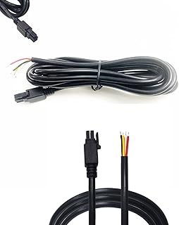 CompuPort - 4-Pins Boot Molex Shielded GPIO Power DC Cable, 24AWG Soldered Barral Cable Tips Compatible with Microhard, Cradlepoint, Sierra Wireless Airlink, Teltonika, Peplink Pepwave, and More.