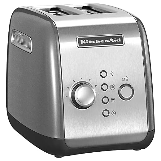 Kitchenaid 5KMT221ECU - Tostadora, 1100 W, color plateado