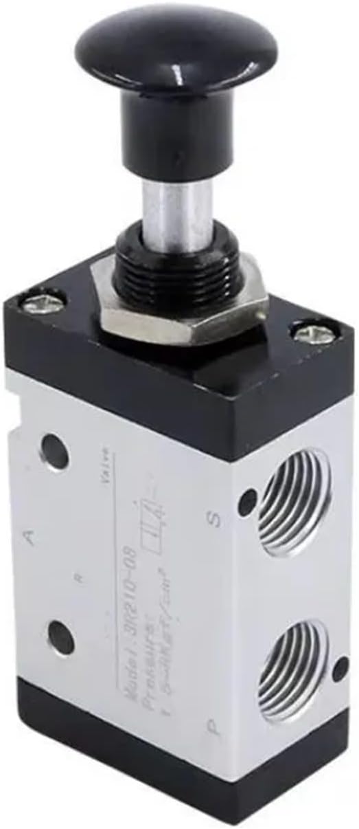 Pneumatic Manual Valve 3R Toggle, 4h210-08/3r210-08/4R210-08 Cylinder, 1pc(4R210-08,PC 8mm Fittings)