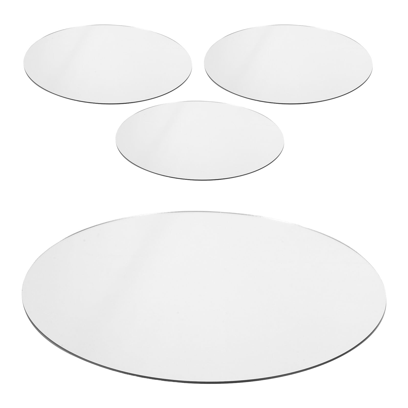 Bandeja de espejo redonda para organizar joyas y lucir tus velas sin dañar muebles