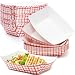 Heavy Duty, Grease Resistant 3 Lb Paper Food Trays 100 Pack. Durable, Coated Paperboard Basket Ideal for Festival, Carnival and Concession Stand Treats Like Hot Dogs, Ice Cream, Popcorn and Nachos.
