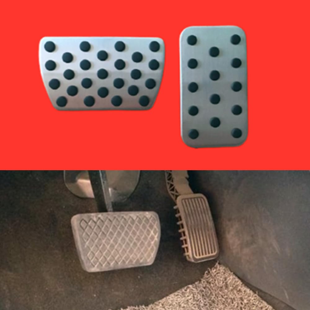 kashaipu Stainless Steel Foot Pedal Pad Cover Kit for Acura MDX RDX TLX Accelerator Brake Pedals