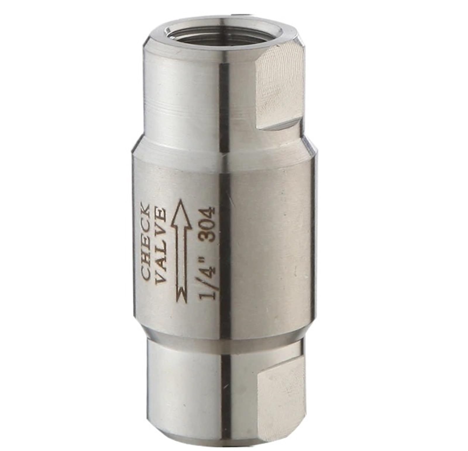 Uyzndkvsi Dn8 -1L4 1/8" 1/4" 3/8" 1/2" 3/4" 1" 304 Stainless Steel Check Valve 1 Way Non-Return(Dn8-1L4)