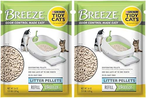 Purina Litter Tidy Cat Breeze Pellets, 3.5 lb, 2 Packs, Limited Edition