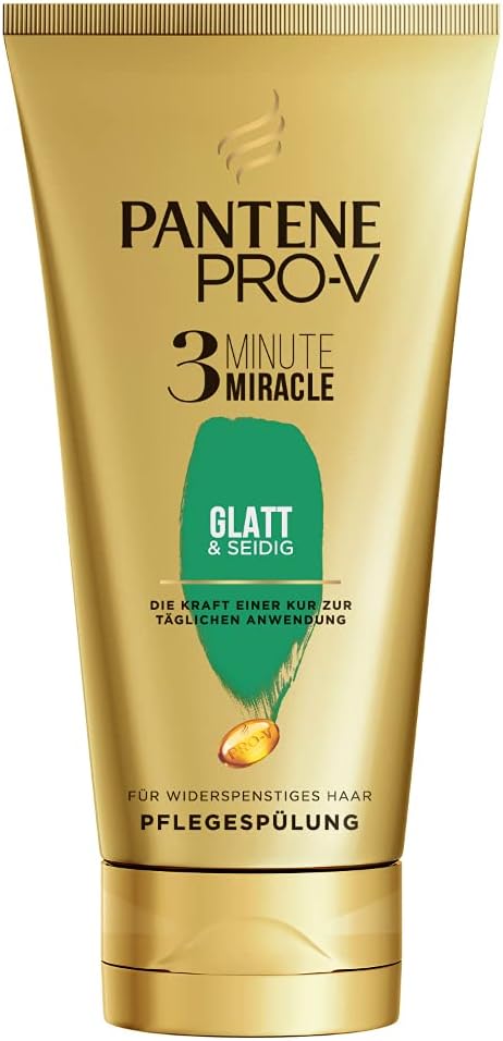 Pantene Pro V Glatt Und Seidig Test Pantene Pro-V Glatt & Seidig 3 Min Pflegespülung, 1er Pack (1 x 150 ml