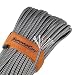 Titan SurvivorCord | Black Steel | 103 Feet | Patented Military Type III 550 Paracord/Parachute Cord (3/16" Diameter) with Integrated Fishing Line, Fire-Starter, and Utility Wire.