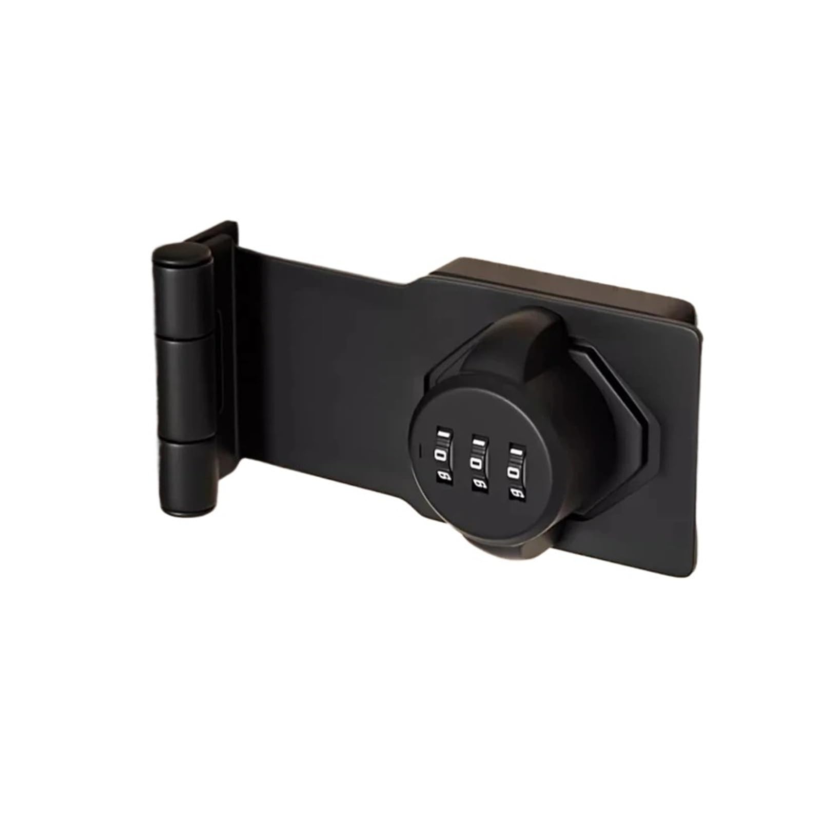 SJLOYNWQ 1 piece Right Angle Buckle Password Sliding Door Lock for Home use(B2-Black)