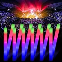 YQXTOOEL 30pcs LED Leuchtstäbe Schaumstoff,Leuchtstab,Leuchtstäbe Party - Schaumstoff und LED - Weihnachten Party,Für Hochzeiten,Partys,Geburtstage,Feste