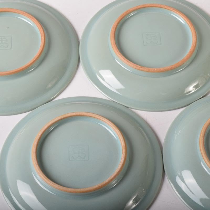 2520 深川製磁 スノーローズ皿5客 方皿1客 2520 深川製