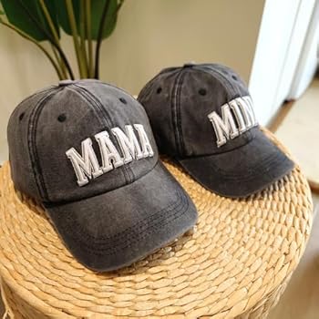 Team Mom Baseball Cap - "Best Team Mom Ever" Embroidered Washed Cotton Adjustable Hat