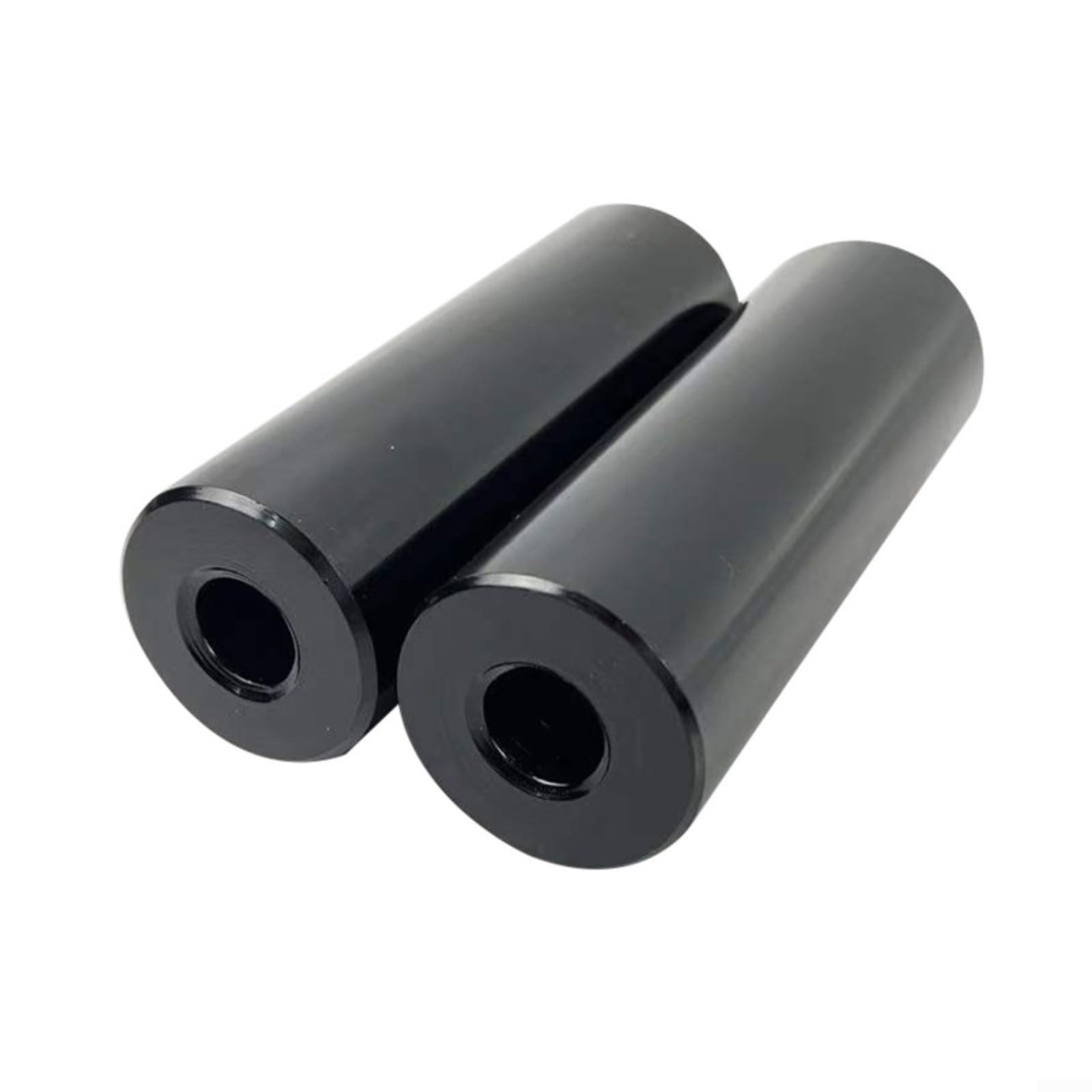 Fauhapyway 10mm Front 14mm Rear Steel Bike Foot Pegs for Stunt Freestyle Riding Black(A)