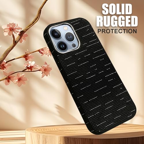 Image of AIBEX Aramid Fiber Mag-Saf Case Compatible for iPhone 13 Pro | Slim Protective Back Cover with Built-in Magnets | Wireless Charging Support | Camera Ring Stand | Shockproof with Air Guard Corners