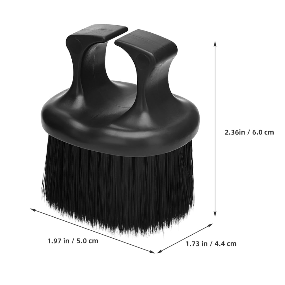 CALLARON Hair Grooming Kit Men's Beard Brush (2pcs) Beard Scrubber Detangler Barber Brush for Styling
