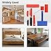 Wood Graining Tool, 8PCS Wood Grain Painting Tool Set, Wood Grain Painting Roller with Handle, DIY Rubber Wood Graining Decorating Tool for Walls, Floors, Decks, Furniture (8)
