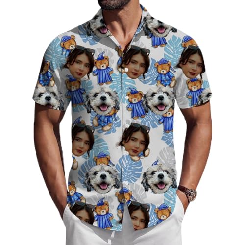 ROHBVMN Camisa Personalizado Hombre Mujer Personalizada Manga