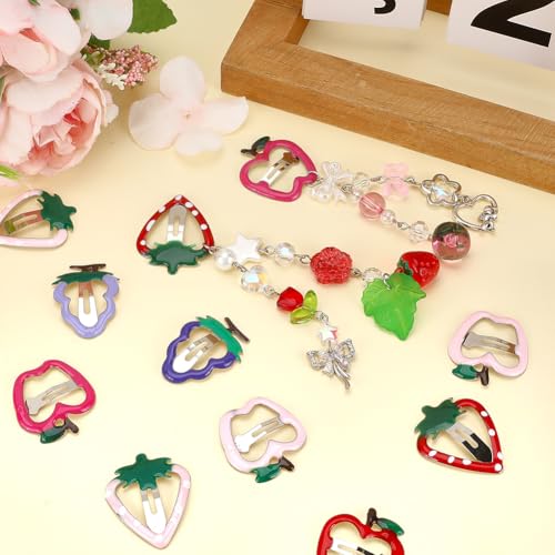 Set de 42 pinzas para cabello frutos 7 estilos miniatura 7