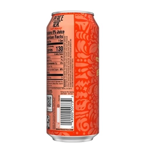 Peace Tea, 16 Fluid Ounces, 24 Count (Just Peachy)