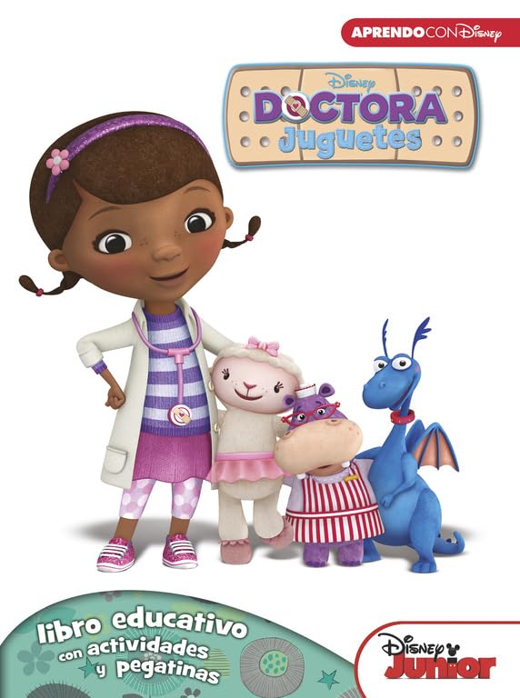 Doctora Juguetes. Libro educativo con actividades y pegatinas (Disney. Actividades) (Aprendo con Disney)