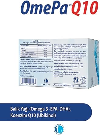 Omepa Q10 Omega3 & Ubiquinol 60 Kapsül