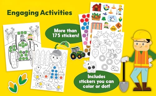 John Deere Kids Dot Marker Activity Coloring Book for Kids and Toddlers - Easy to Color Dot Art Includes More Than 175 Stickers - Thumbnail 3