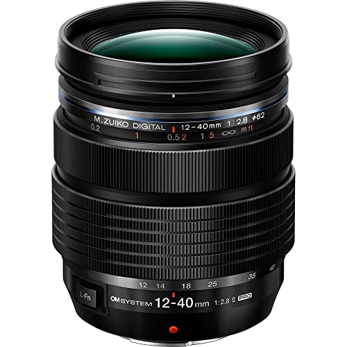 OM SYSTEM Olympus M.Zuiko Digital ED 12-40mm F2.8 PRO II for Micro Four Thirds System Camera Weather...
