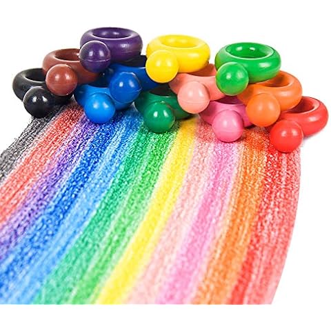 BEISIJIA Baby Kids Crayons, 12 Colors Washable Palm Grip Crayons Non-Toxic Paint Crayons Sticks for Boys and Girls,Children Birthday Easter Gift Cover